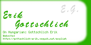 erik gottschlich business card